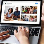 **

"A diverse group of people using an accessible website on various devices (desktop, tablet, mobile). Focus on the ease of use and positive user experience for everyone, including someone using a screen reader. Bright and inclusive."

**